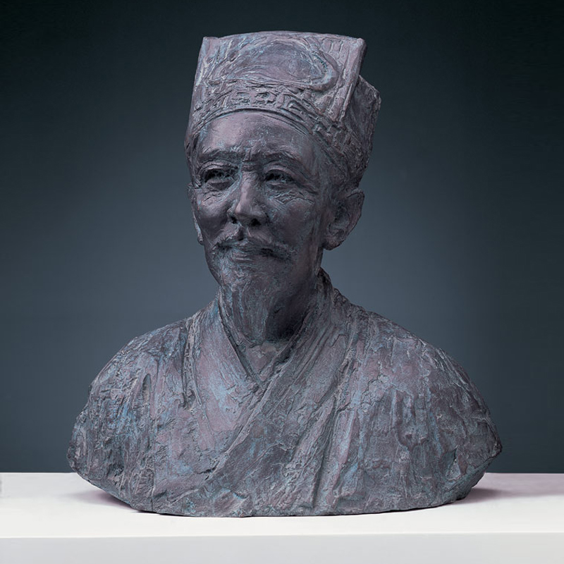 铸铜半身像,历史人物塑像,铸铜雕塑厂家