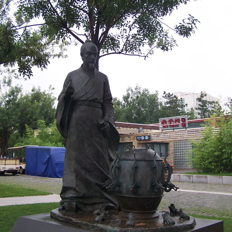 铸铜人物塑像,历史人物雕塑,园林景观雕像