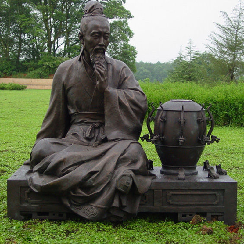 园林景观雕塑,铸铜人物塑像,历史人物雕像