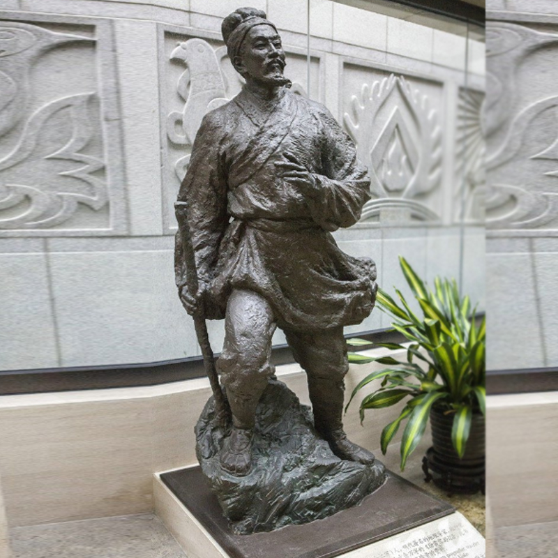 历史人物雕塑,铸铜人物塑像,地理学家雕像