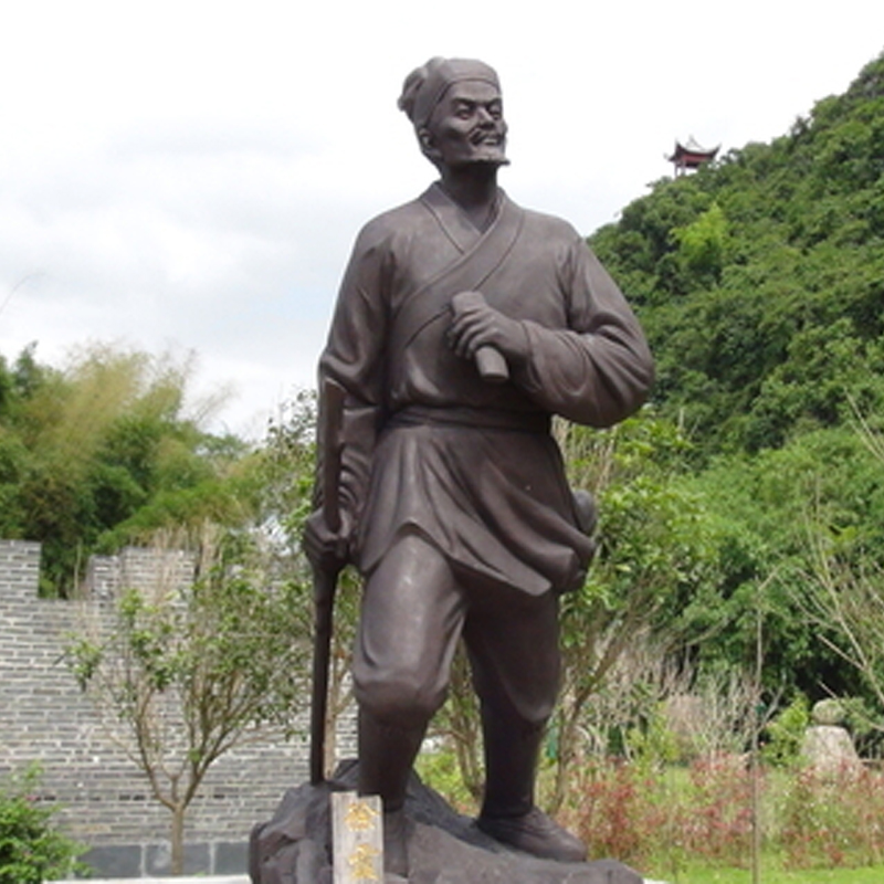 历史人物雕塑,铸铜人物塑像,公园景观雕像