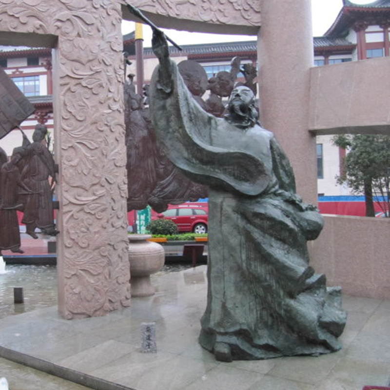 园林景观雕塑,步行街雕像,历史人物塑像