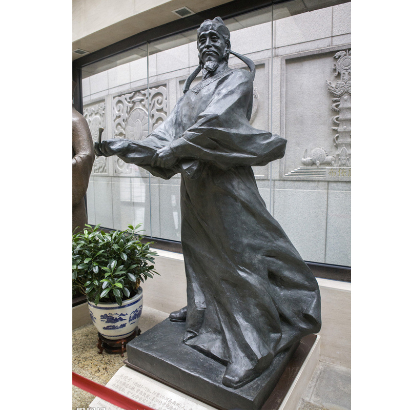 历史人物雕塑,绘画明人塑像,玻璃钢雕像