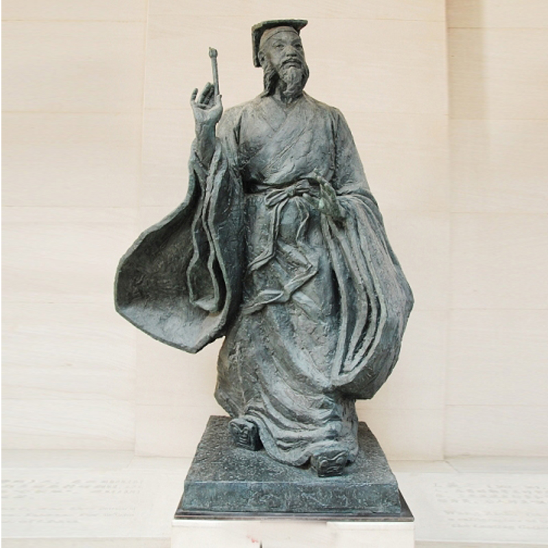 玻璃钢雕塑,铸铜人物塑像,历史明人雕像