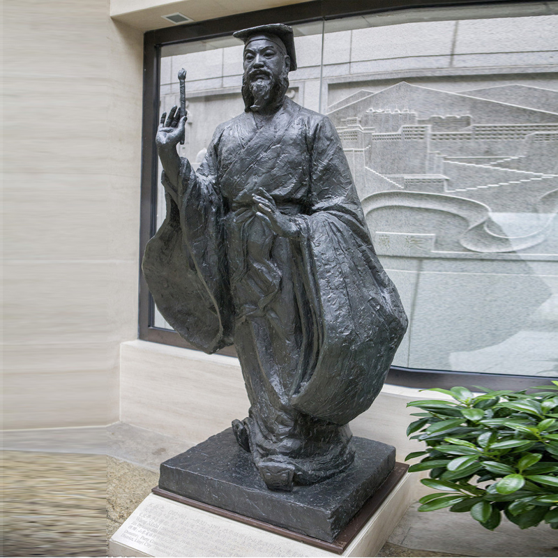 历史人物雕塑,铸铜人物塑像,玻璃钢雕像