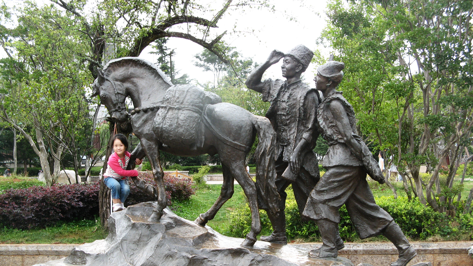 马帮商人雕像,景观园林雕塑,铸铜雕塑定制