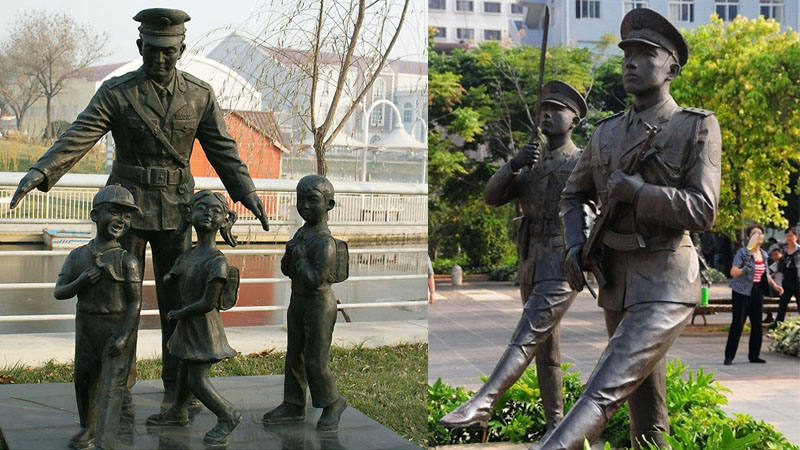 广场塑像,人物主题铜雕,大型雕像定制