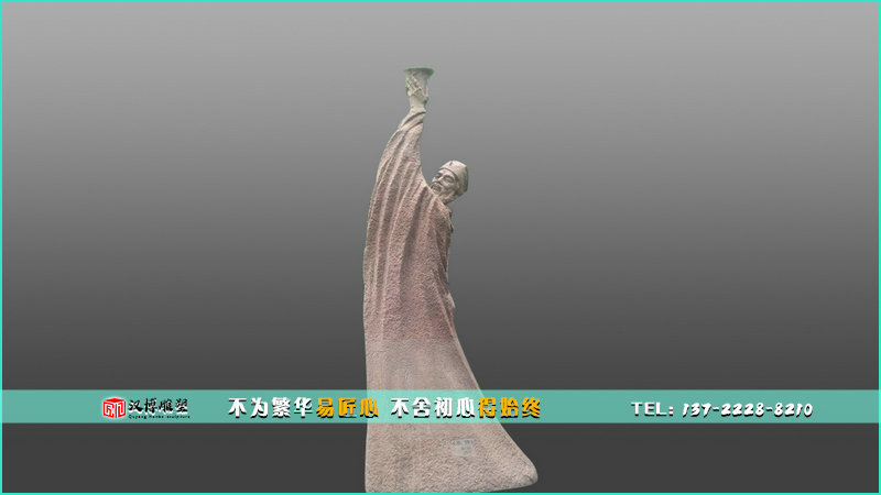 民俗民风雕塑,古代人物铜雕,校园文化雕像