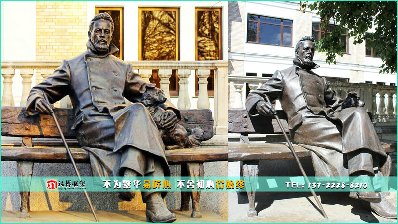 大型铜雕,人物雕像定制,步行街雕塑
