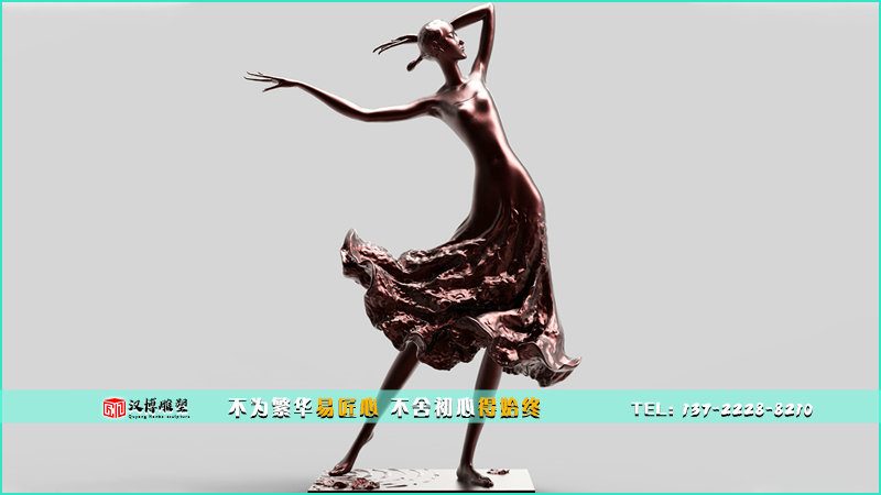 城市铜雕,跳舞雕像,雕塑摆件