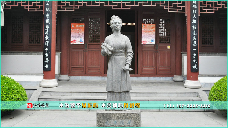 黄道婆石雕,雕刻工艺,纪念馆雕塑