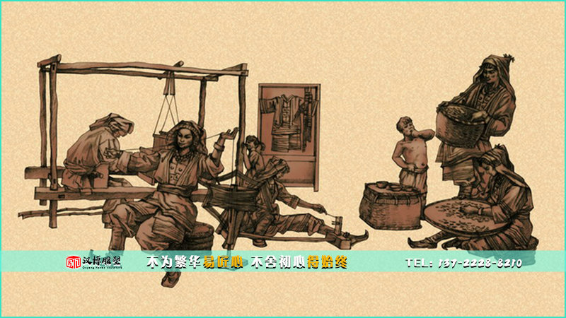 传统工艺铜雕,人物雕像,劳动雕塑